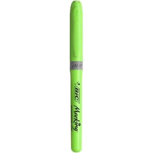 Bic Highlighter Grip Subrayador Fluorescente Verde