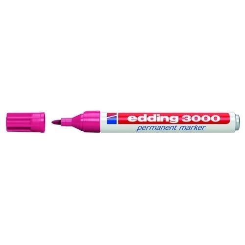 Edding 3000 Marcador Permanente Punta Redonda 1,5-3 mm Carmín