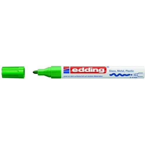 Edding 750 Marcador Tinta Opaca Permanente Punta Redonda 2-4 mm Verde