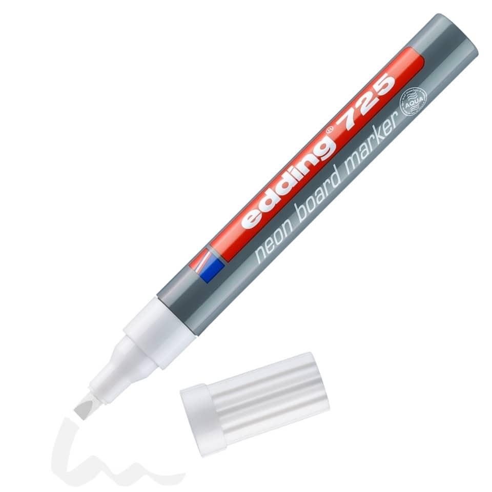 Edding 725 Rotulador Pizarra Neón Blanco