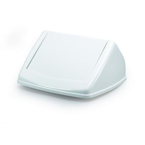 Durable Durabin Tapa Flip Square 40 L Blanca/Blanco