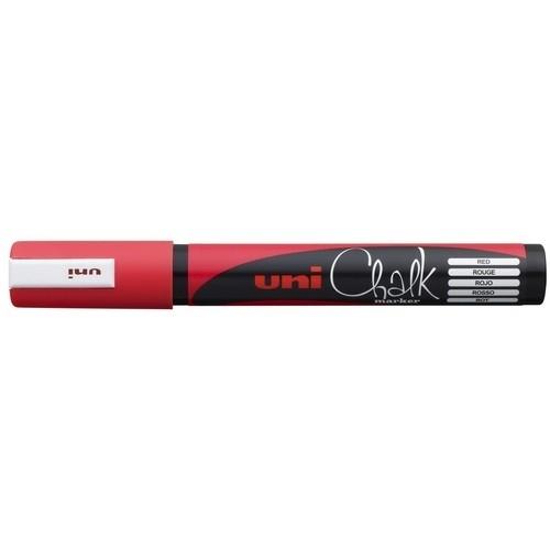 Uni-Ball Marcador Tiza Líquida Pwe5M Rojo