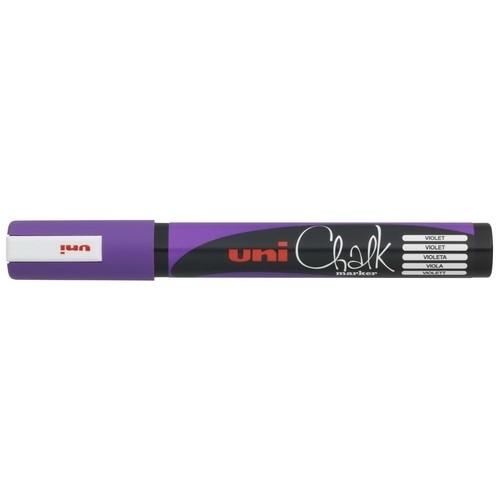 Uni-Ball Uni Chalk PWE-5M Marcador Tiza Líquida Punta Cónica 1,8-2,5 mm Lila