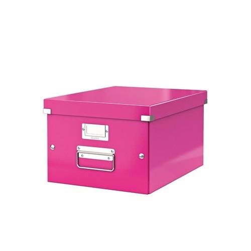 Leitz Click & Store Caja Archivo A4 Mediana Fucsia 281 x 200 x 369 mm