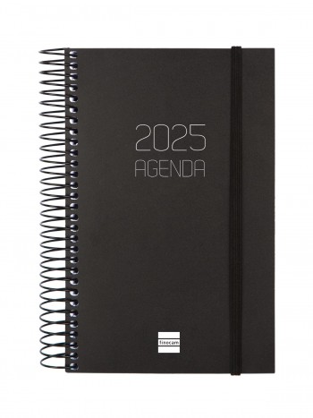 AGENDA ESPIRAL ANUAL OPAQUE E5 DP NEGRO CAT