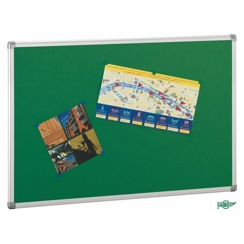 Faibo Tablero De Corcho Ligero Tapizado Verde 45X60 Cm.
