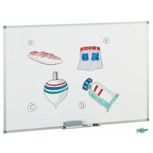 Faibo Pizarra Blanca Melamina Marco Aluminio 120x200 cm