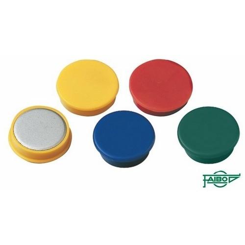 Faibo Imanes Redondos 30 Mm. Verde (20Ud)