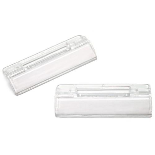 Visor corto 65mm y tira de papel para carpetas colgantes bolsa 10 un.  Grafoplas