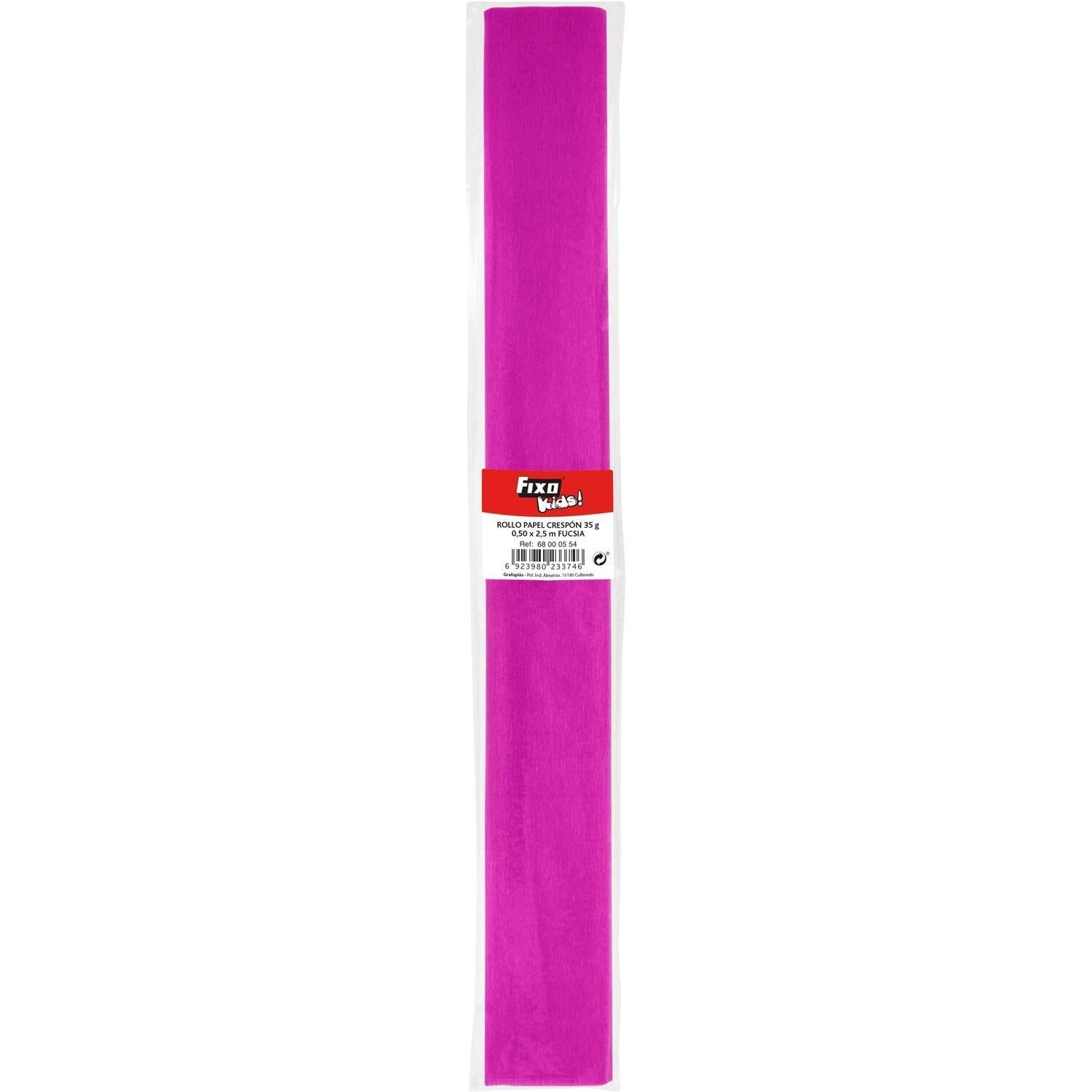 Fixo Papel Crespón 50x250 cm 35g Fucsia