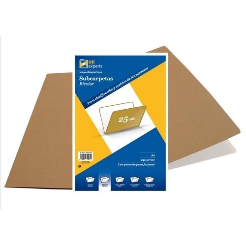 Grafoplas Subcarpeta A4 240 g Kraft Bicolor (25 Ud.)