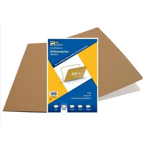 Grafoplas Subcarpeta Folio 240G. Kraft Bicolor
