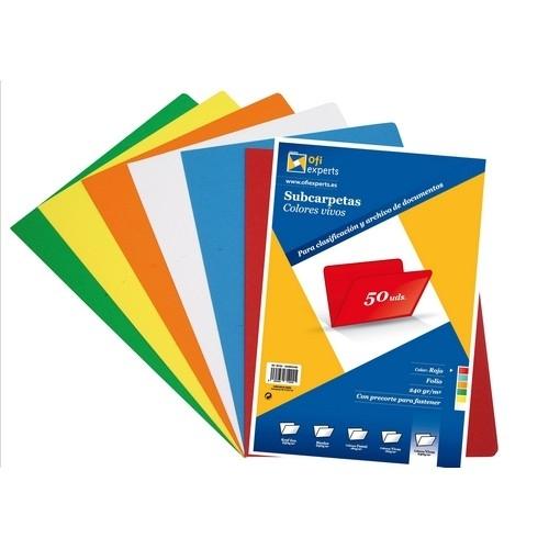 Grafoplas Subcarpeta Folio 240G. Rojo