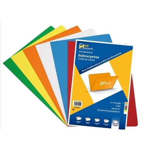 Grafoplas Subcarpeta Folio 240G. Naranja