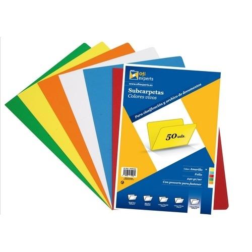Grafoplas Subcarpeta Folio 240G. Amarillo
