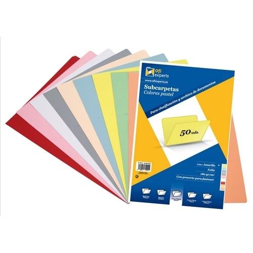 Grafoplas Subcarpeta Folio 180G. Amarillo Pastel