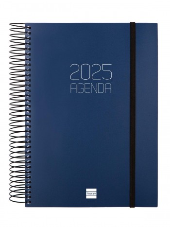 AGENDA ESPIRAL E10 D/P OPAQUE AZUL