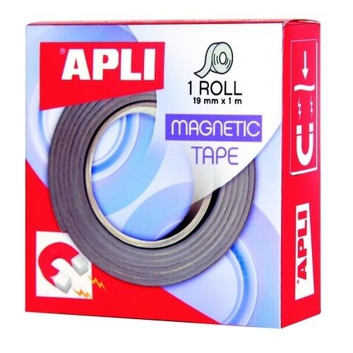 Apli Cinta Adhesiva Magnética 19mmx1m