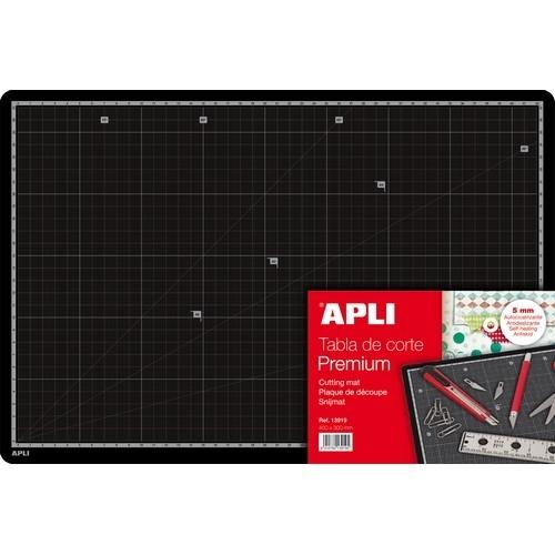 Apli Tabla Corte A3 Premium PVC 450x300x5 mm Negro