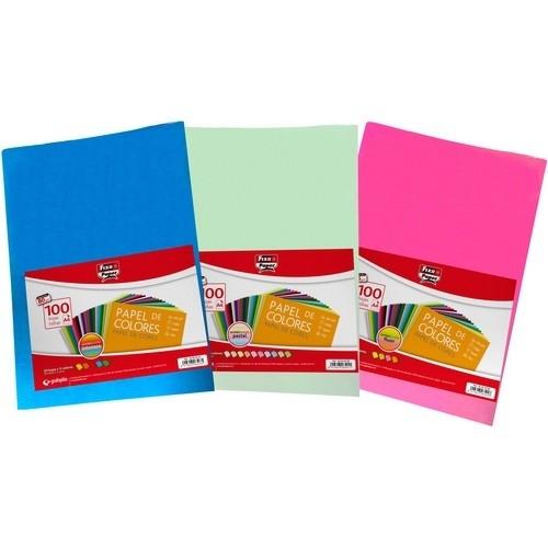 Fixo Papel A4 80Gr 100 Hojas Pastel Colores Surtidos