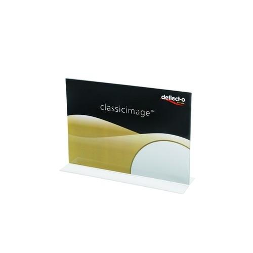Deflecto Portacartel Sobremesa En T A5 Horizontal