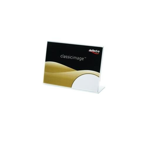 Deflecto Portacartel Inclinado De Sobremesa 90X60 Mm Horizo