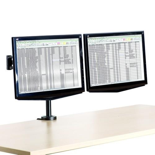 Fellowes Brazo Monitor Doble Vista Negro