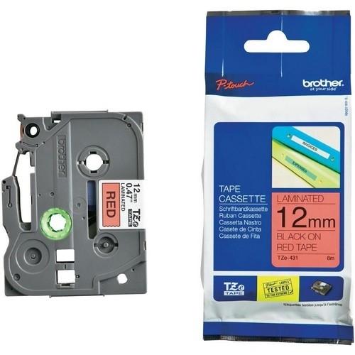 Brother Cinta 12Mmx8Mts Neg/Rojo