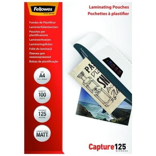 Fellowes Funda Plastificar A4 125 Micras Mate (100 Ud.)