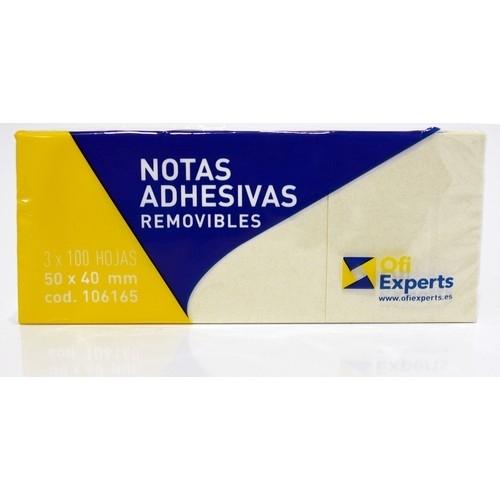 OfiExperts Notas Adhesivas 50 x 40 mm 3 blocs