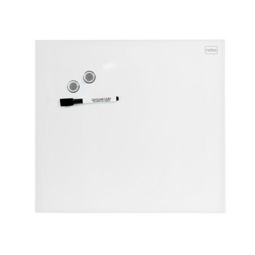 Nobo Pizarra Diamond Magnética Cristal Blanco 450X450 Mm (Envase Retail)