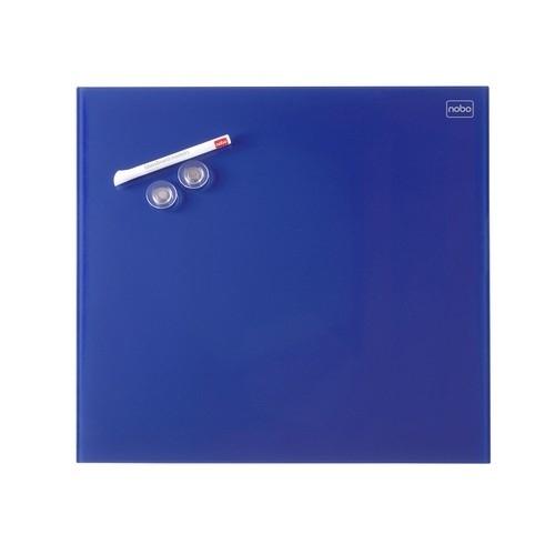 Nobo Pizarra Diamond Magnética Cristal Azul 450X450 Mm (Envase Retail)