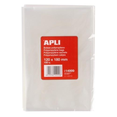Apli Bolsas Polipropileno Transparentes 120x180 mm (100 Ud.)