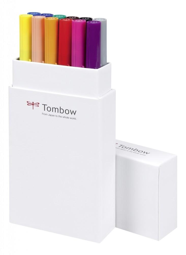 Tombow Estuche Rotuladores Doble Punta 12 Colores Primarios