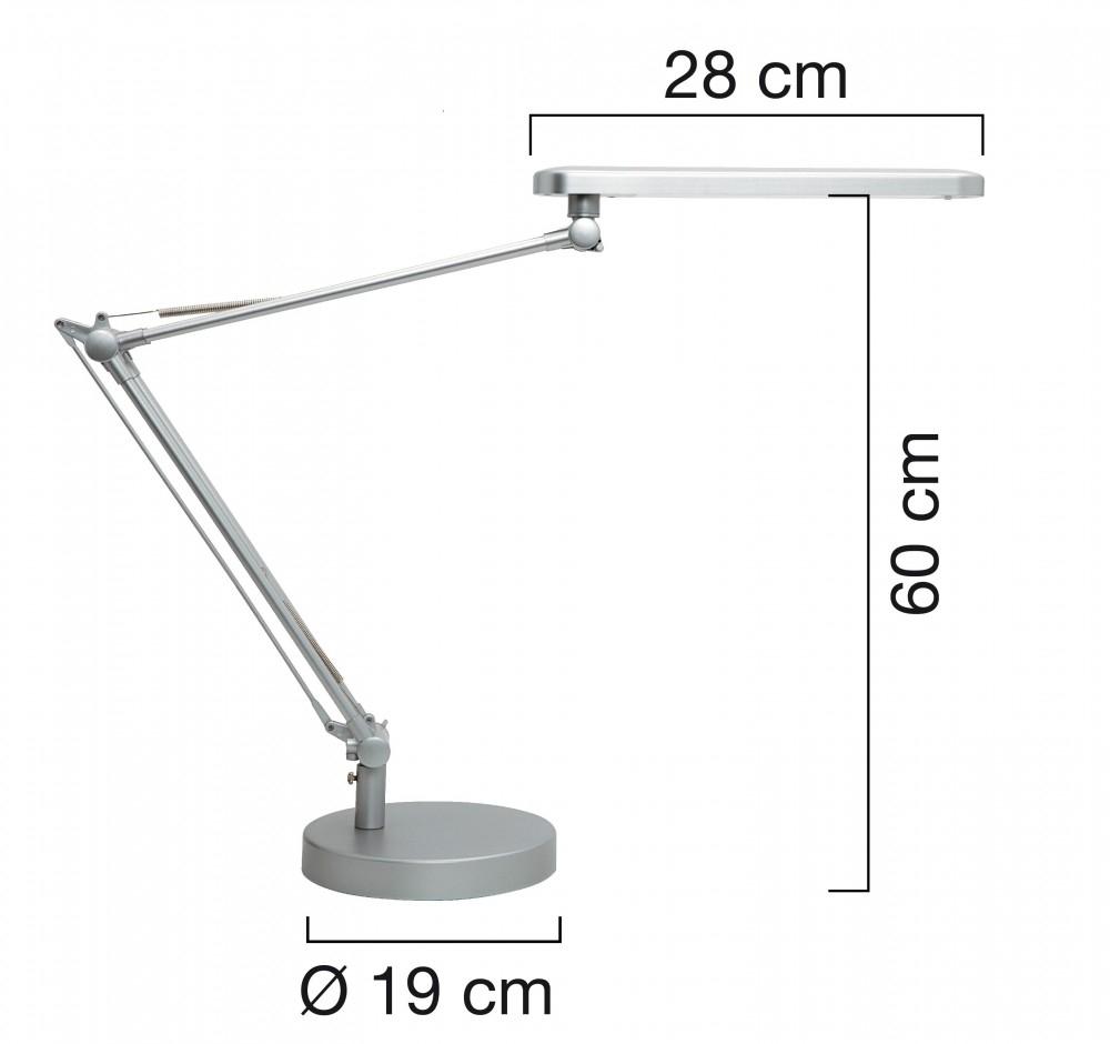 Unilux Lámpara Sobremesa LED Mambo Gris Metalizado