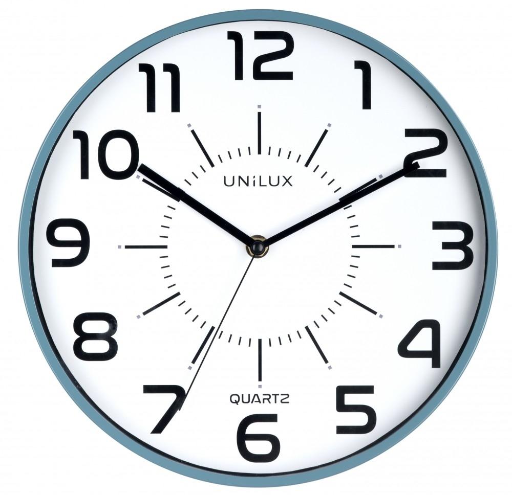 Unilux Reloj Pared Pop 28 cm Azul