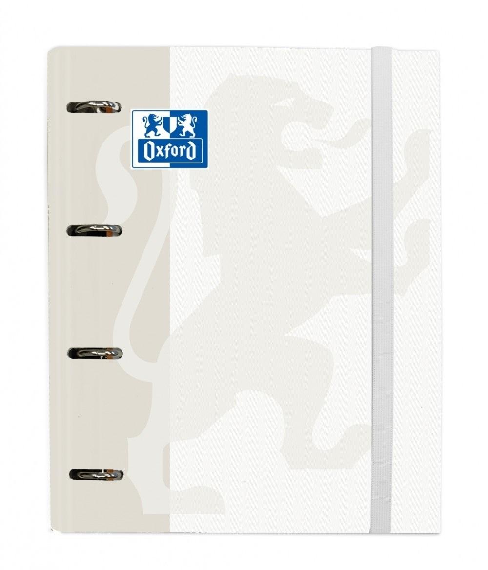 Oxford Touch Europeanbinder Carpebloc 4 Anillas + Recambio 100 Hojas Blanco