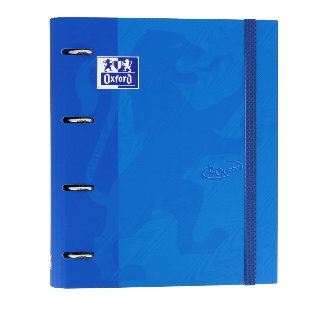 Oxford Touch Europeanbinder Carpebloc 4 Anillas + Recambio 100 Hojas Denim