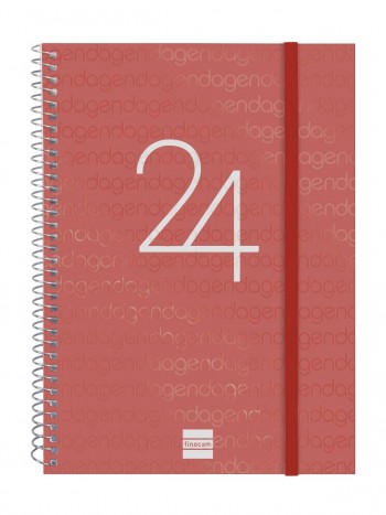 AGENDA ESPIRAL ANUAL YEAR E10 SV 2021 VERMELL CAT+