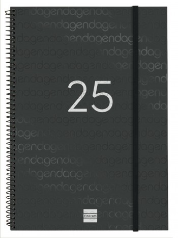 AGENDA ESPIRAL YEAR E40 SV NEGRE CAT+