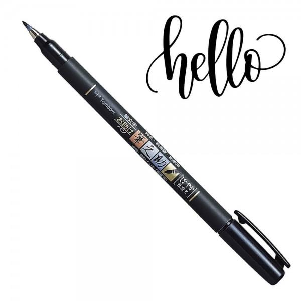Tombow Rotulador Caligrafía Punta Blanda Fudenosuke