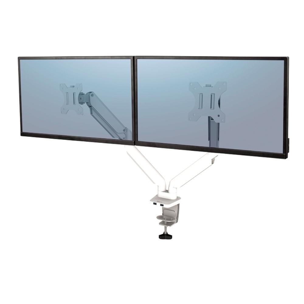 Fellowes Brazo Para Monitor Doble Platinum Series Blanco
