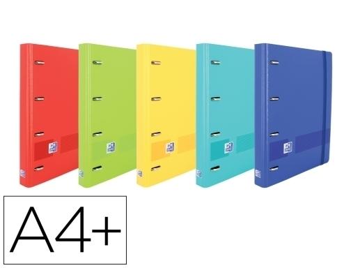 Oxford Live&Go Europeanbinder Carpebloc 4 Anillas + Recambio 100 Hojas Colores Vivos