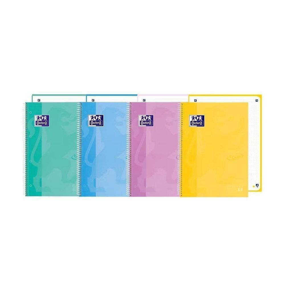 Oxford Libreta Espiral A5 Puntos Tapa Extradura 80 Hojas 90g Surtidos Pastel Touch