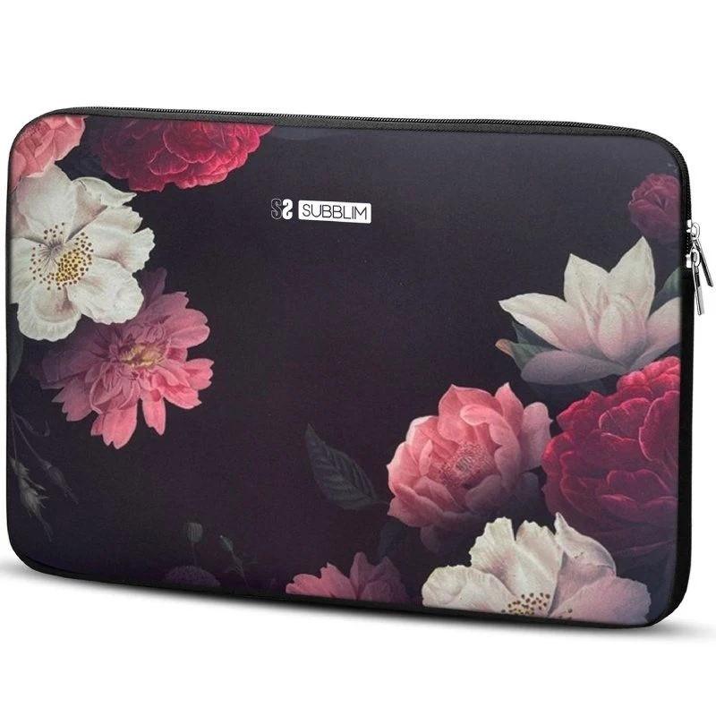 Funda Portátil Flores 15,6 Pulgadas