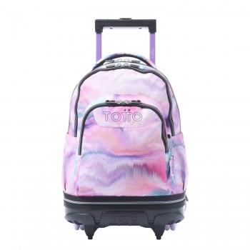 MOCHILA ESCOLAR RUEDAS DESMONTABLE ROSA PALLAY - TIZA