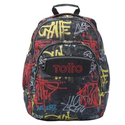 Totto Mochila Escolar Gris Rafil - Rayol