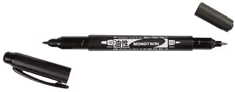 Tombow Rotulador Permanente Mono Twin Negro