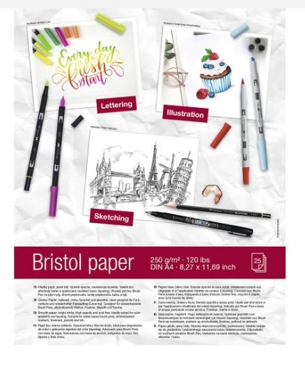 Tombow Papel Bristol Lettering A5 250 Gr (25)
