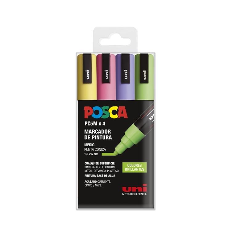 Posca Rotulador Pc5M/4C Estuche Surtido Brillantes (4)